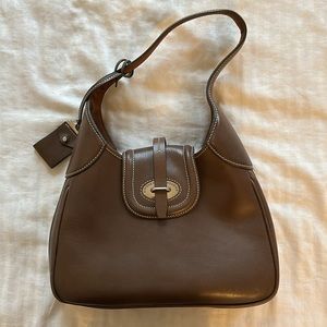 Dooney and Bourke Brown Leather Shoulder Bag Tote